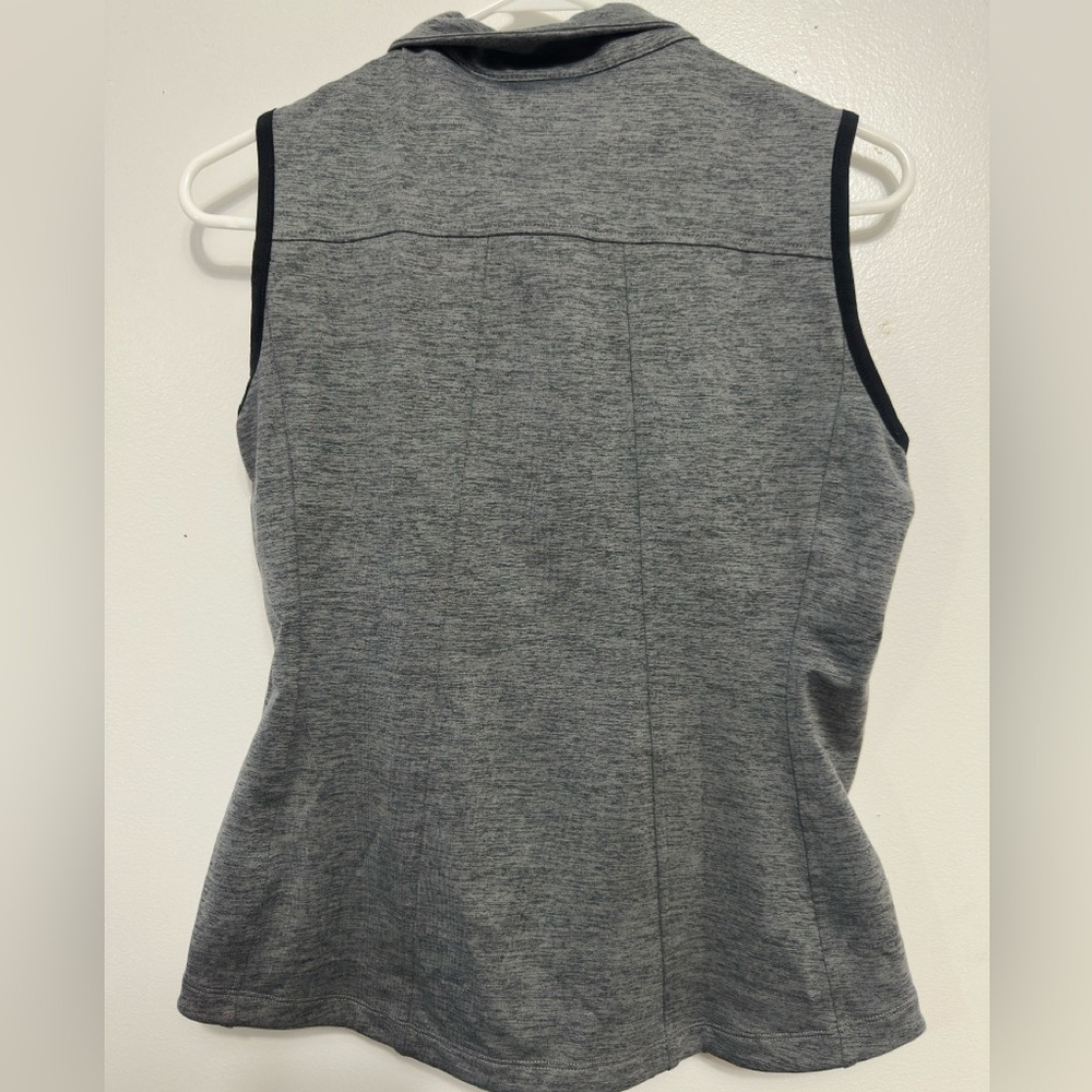 Puma Gray Sleeveless Zip-Up Vest Golf Vest - Picture 2 of 4